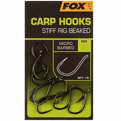 Image of Fox Carp hooks Stiff Rig Beaked #4
