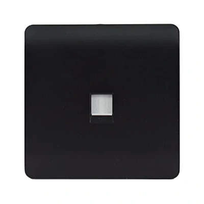 Image of Trendi RJ45 Cat 5e &amp; 6 Ethernet Socket in Matt Black
