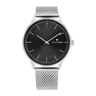 Image of Tommy Hilfiger Hendrix Unisex Watch silvercoloured/black, Men&#039;s, Size: One Size, Silver coloured/black