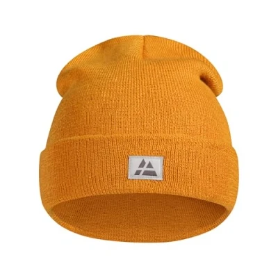 Image of DANISH ENDURANCE Recycled Beanie, Soft Knit Cuffed Warm Winter Beanie Hat Men &amp; Women, for Everyday or Outdoors, Unisex, Mustard