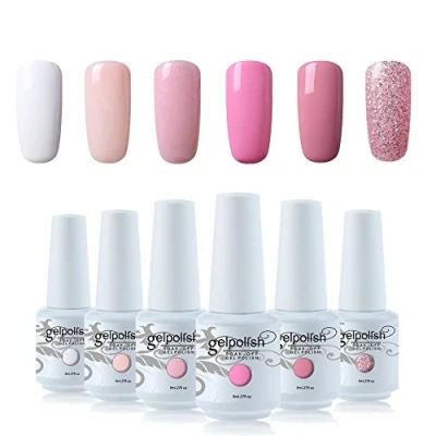 Image of Vishine 6Pcs Soak Off LED UV Gel Nail Polish Varnish Art Starter Kit Beauty Manicure Collection Set C001