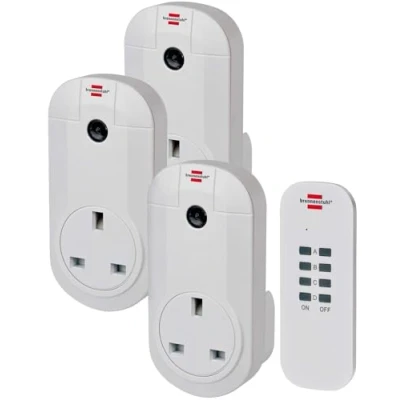 Image of Brennenstuhl 3 Socket Remote Control Set