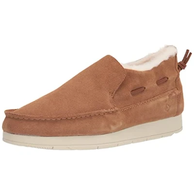 Image of Sperry Womens Moc Sider Female Slip On Ladies Shoes TAN Leather Size UK 7
