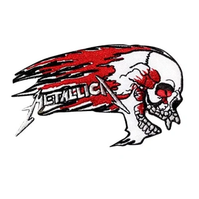 Image of Metallica Patch Iron on T Shirt Embroidered Jacket Denim Jean Decorate Custom Handmade Gift Craft, Heavy Metal