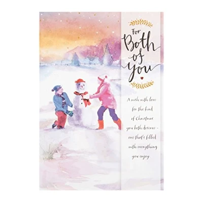 Image of Hallmark Medium Both of You &quot;Wish with Love&quot; Christmas Card