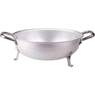 Image of Pentole Agnelli Aluminium Inbox Tripodal Colander With 2 Handles, Diameter 28 Cm.