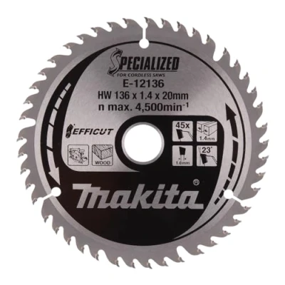 Image of Makita E 12114 TCT Efficut Saw Blade 136 x 20 45T