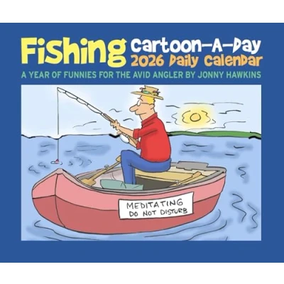 Image of Fishing Cartoon A Day Desk Calendar 2026