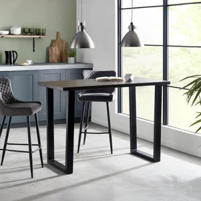 Image of Julian Bowen Brooklyn Bar Table Dark Oak, One Size