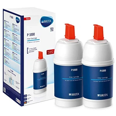 Image of Brita P1000 Cartuccia filtrante, ricambio originale, per rubinetto da cucina, 2 pezzi
