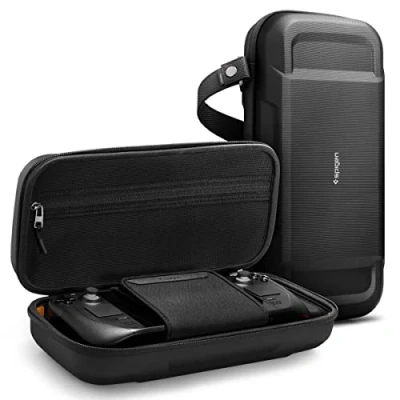 Image of Spigen Rugged Armor Pro Pouch Hard Case Compatible with Steam Deck LCD (2022) / OLED (2023) Black