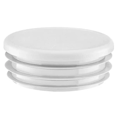 Image of Lamellar plugs End Caps for round pipe 40 mm 1 pcs. White RAL 9010 Plastic 4 cm EMFA ®