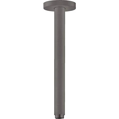 Image of hansgrohe 27389340 Deckenanschluss S 30 cm Brushed Black Chrome Ceiling Connection