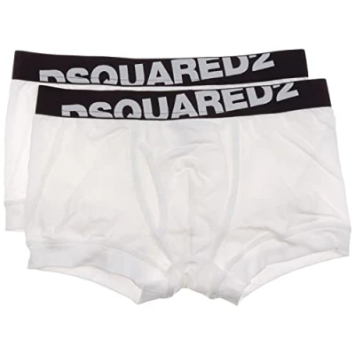 Image of DSQUARED2 2 Pack Logo Boxers White