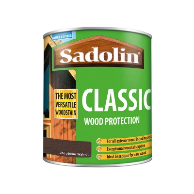 Image of Sadolin Classic Wood Protection 1 litre Jacobean Walnut