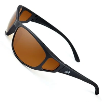 Image of Fortis Wraps Polarised Fishing Sunglasses 180 Vision, UV400 Brown 24/7 Lens