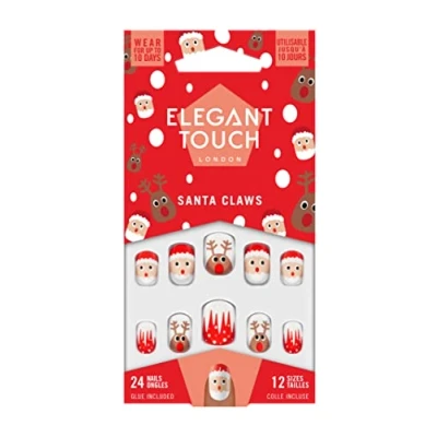 Image of Elegant Touch ET Luxe Looks Santa Klaws, Red, One Size