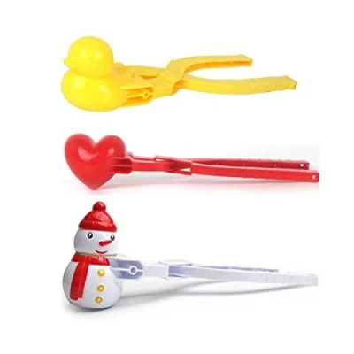 Image of TiSkying Snowball Maker, Winter Maker Toy Heart Duck Shape Clip Snow Brick Sand Mould Outdoor Fight