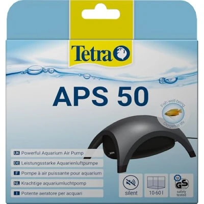 Image of Tetra APS50 Silent Aquarium Air Pump for Fish Tanks,Black,10 60 Litre