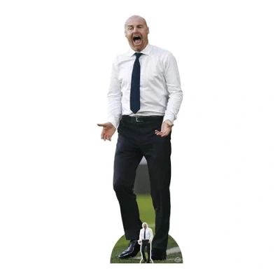 Image of Star Cutouts CS1132 Sean Dyche Blue Tie Height 183cm Lifesize Cardboard Cut Out With Mini