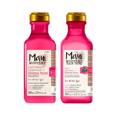 Image of Maui Moisture Aloe Vera and Hibiscus Water Shampoo for dry fine hair 385ml