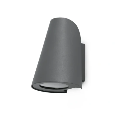 Image of Tinia 1 Light Outdoor Wall Dark Grey IP44, E27