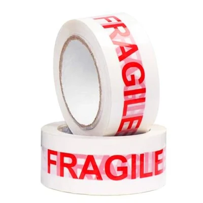 Image of isupli 6 x Fragile Parcel Packaging Tape 48mm 66m Heavy Duty Strong Adhesive Cello for Packing Cardboard Box House Moving Shipping