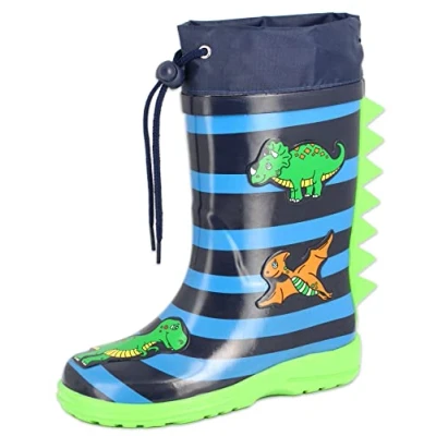 Image of Beck Boy&#039;s Dinoworld Rain Boot, Blue, 4.5 UK Child