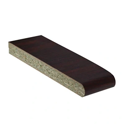 Image of Rosewood Sample Laminated Window Board Cill UPVC Plastic Internal Sill Polyboard