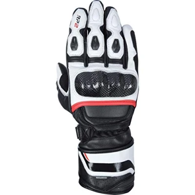 Image of Oxford GM1831043XL RP 2 2.0 Leather Sports Motorcycle Gloves 3XL Black White Red