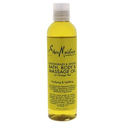 Image of Shea Moisture Lemongrass Ginger Bath Body Massage Oil, 8 oz