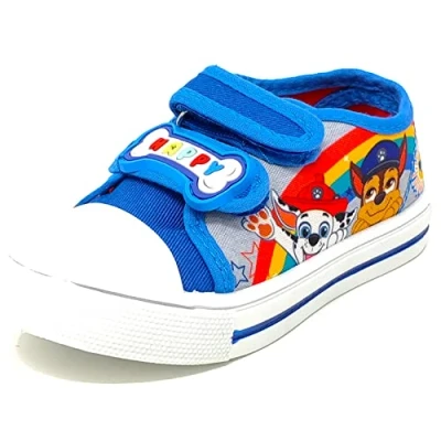 Image of WILLIAM LAMB Boys Paw Patrol Canvas Pumps Trainers (Numeric_5) Blue