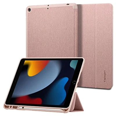 Image of Spigen Urban Fit Compatible With iPad 10.2 Inch Case Auto Wake/Sleep Function 9th Generation (2021) / 8th (2020) 7th (2019) Rose Gold