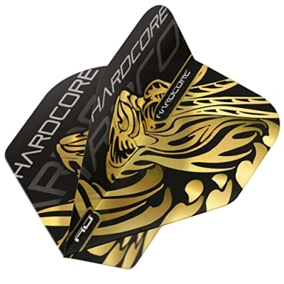 Image of RED Dragon Jonny Clayton Ferret Hardcore Gold Dart Flights 3 Sets Per Pack (9 in Total)