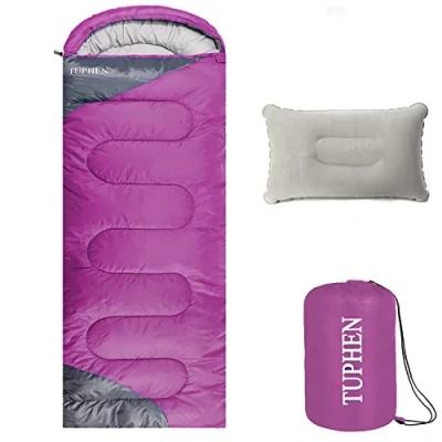 Image of Sleeping Bag 3 4 Seasons Camping Bags for Adults kids Girls Boys Compact Hiking, Backpacking, Cold Weather &amp; Warm Lightweight Waterproof Packable Travel Gear