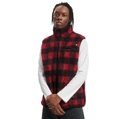 Image of Brandit Waistcoat, Men&#039;s, Size: Large, Red/black