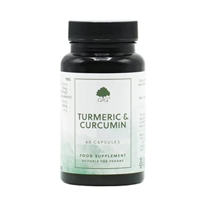 Image of Turmeric &amp; Curcumin Capsules 95% Curcuminoids Black Pepper to Improve Absorption 60 Vegan G&amp;G Vitamins