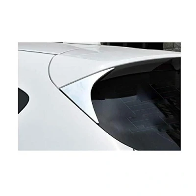 Image of rong car1 2Pcs Chrome Rear Window Spoiler Side Wing Triangle Cover Trim Molding Garnish Decoration For Qashqai 2014 2015 2016 2017 2018 2019 2020