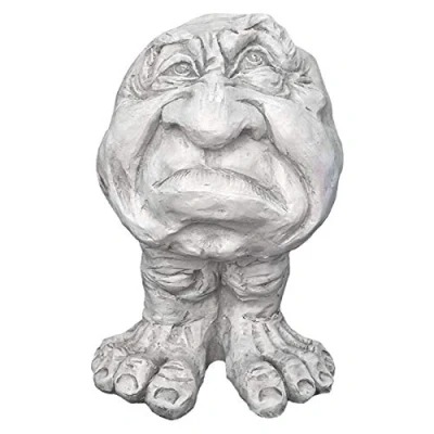 Image of Funny Face Planting Statue, Muggle Expression Flower Pot Head Resin Plant Pot, Creative Faces Statue Planter Artificial Vase for Home Garden Decor, 15x12x11cm
