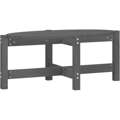 Image of vidaXL Coffee Table Grey 87x48x35 cm Solid Wood Pine