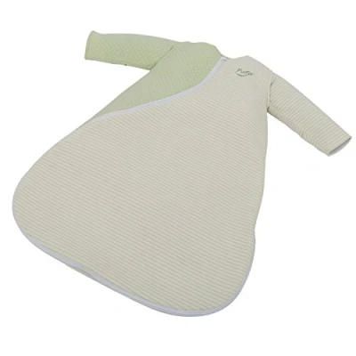Image of PurFlo Sleepsac Baby Sleeping Bag 100% Cotton Jersey 2.5 Tog Moss Green Print, 0 3 Months