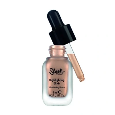 Image of Sleek MakeUP Highlighting Elixir, Liquid Highlighter Illuminating Drops for a Radiant Glow, Poppin&#039; Bottles, 8ml
