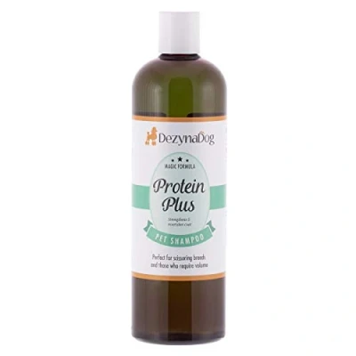 Image of Dezynadog Magic Formula Protein Plus High Volume Dog Shampoo Volumising for Dogs Perfect Scissoring Breeds Strengthens &amp; Adds Body to Unruly Coats Show Quality Finish, 500ml