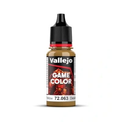 Image of Vallejo Game Color 17 ml Acrylic Paint Desert Yellow