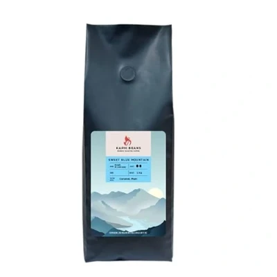 Image of Kaphi Beans Roasted Coffee Sweet Blue Mountain Medium Roast 100% Arabica Freshly Whole (Pack of 1kg)