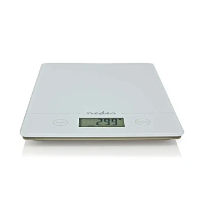 Image of Kitchen Digital Food Scales LCD Electronic Weighing 5kg Cooking Baking Balance White