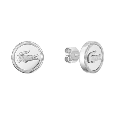 Image of Lacoste Memento Earrings silvercoloured, Women&#039;s, Size: One Size, Silver coloured