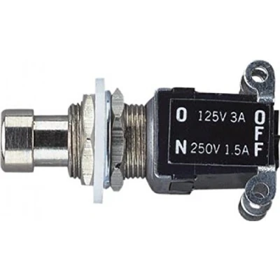 Image of Heavy Duty Foot Switch, Latching, Chrome