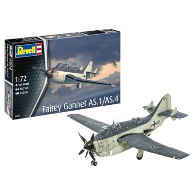 Image of Revell 03775 Fairey Gannet AS.1/AS.4 1:72 Scale Unbuilt/Unpainted Plastic Model Kit