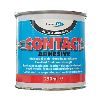 Image of 250ml Bond it Contact Adhesive Rubber Plastic Metal Leather Wood strong Glue